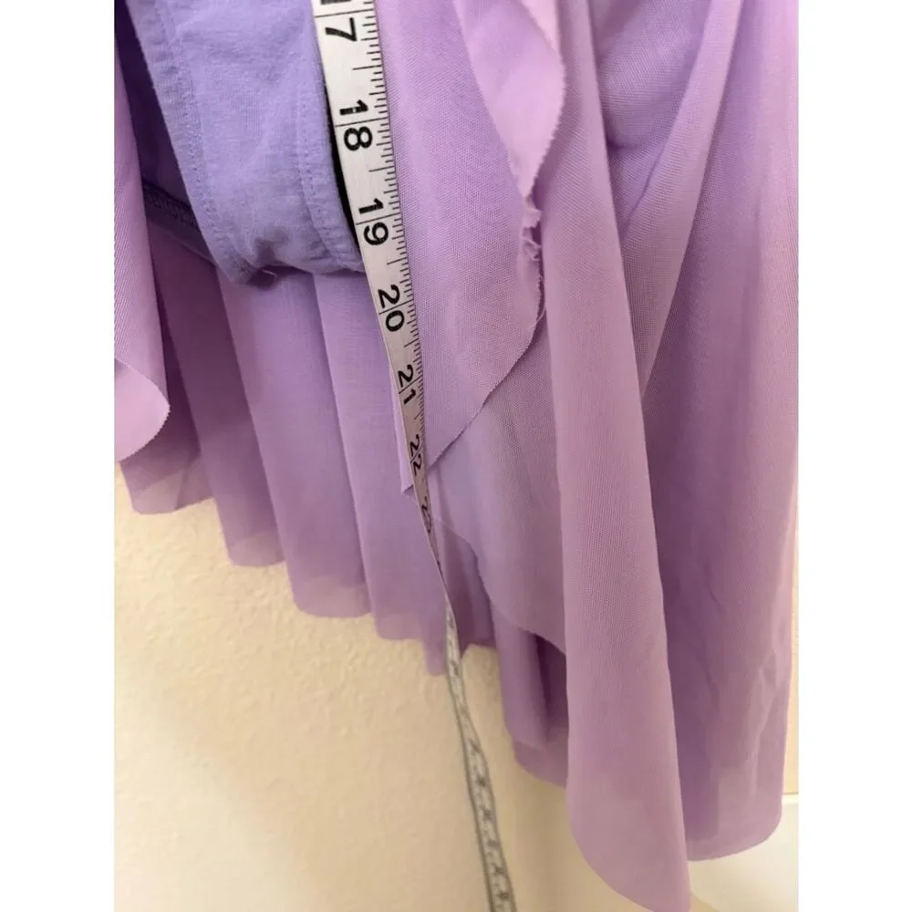 Theatricals Custom dance costume dress lavender purple MC-Medium child